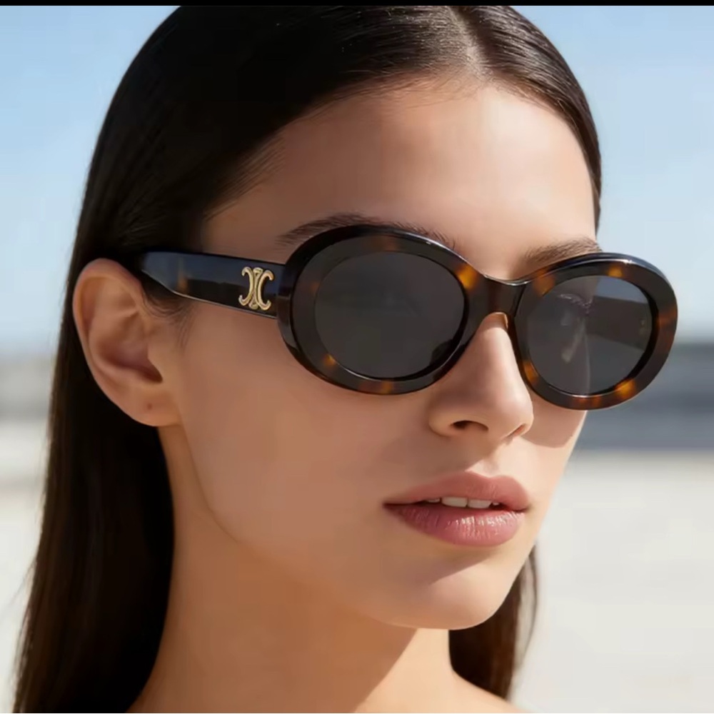 Fashion to Figure Brown  oval Sunglasses